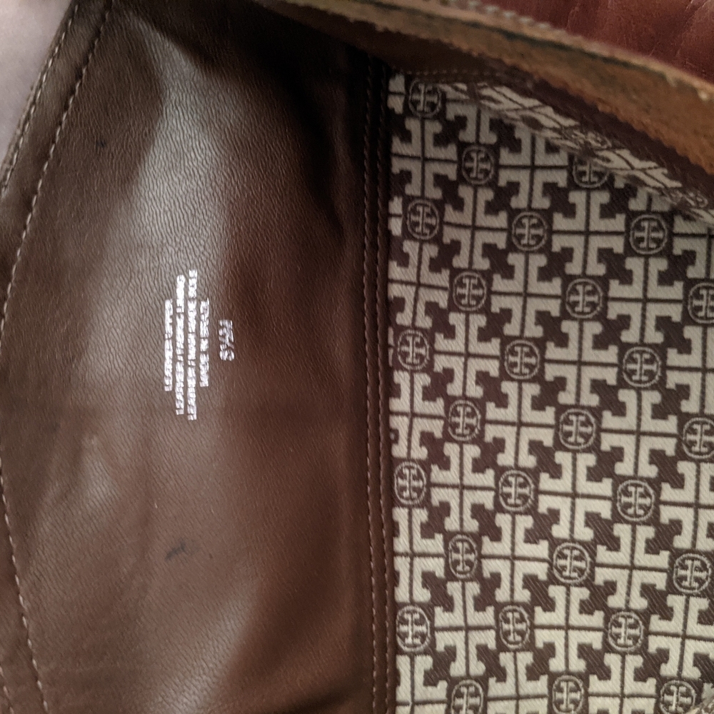 Tory Burch brown leather boots. 8.5 - Picture 3 of 9